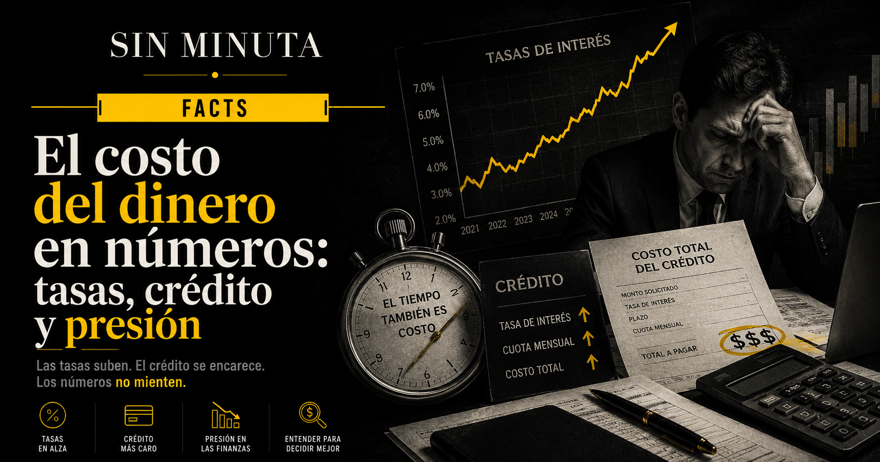 El costo del dinero en números: tasas, crédito y presión para las empresas