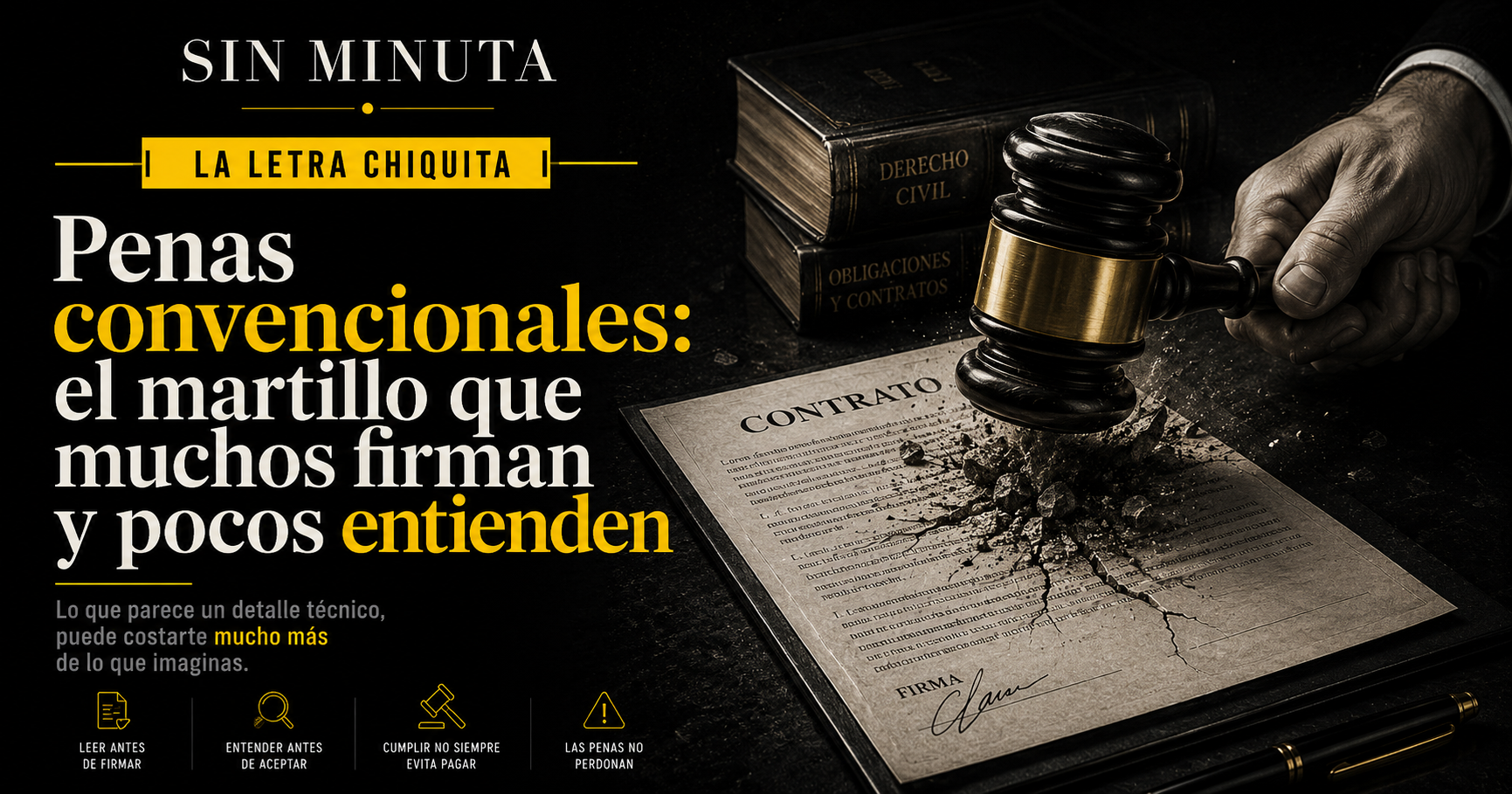 Penas convencionales: el martillo que muchos firman y pocos entienden